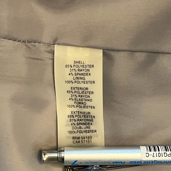 Calvin Klein Grey Blazer- EUC- Size 6 - Picture 5 of 9